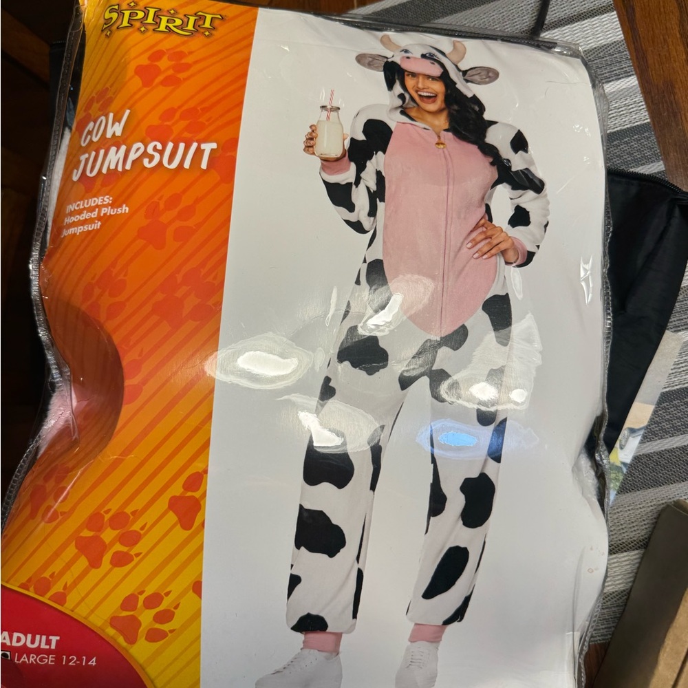 Spirit Black and White Cow Costume